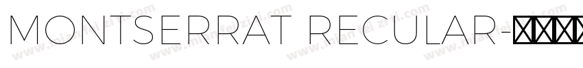 MONTSERRAT RECULAR字体转换